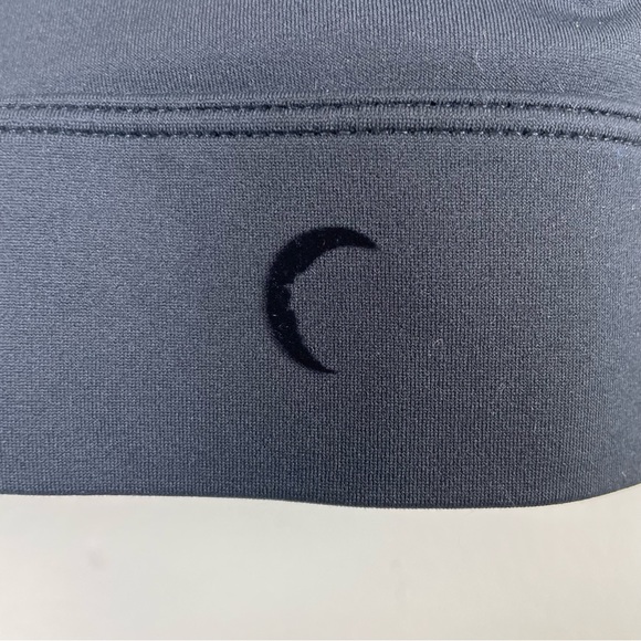 Zyia Black Velvet Floral Light n Tight Strappy Sports Bra Size XXL - Picture 6 of 7